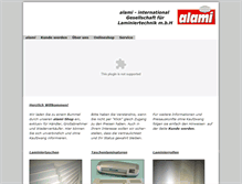 Tablet Screenshot of alami-gmbh.de